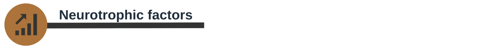 Section header banner reading "Neurotrophic factors", with a rising bar-chart icon.