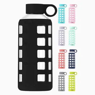 Glass drink bottle (product photo)